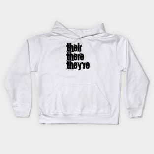 Their There They're Kids Hoodie